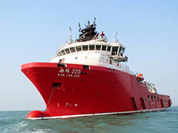 16000馬力海洋平臺三用工作船